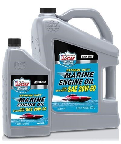 LUCAS SAE 20W-50 - ACEITE SEMISINTÉTICO  PARA MOTORES MARINOS DE SERVICIO EXTREMO