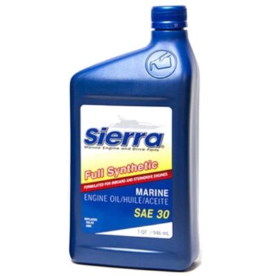 SIERRA - SAE 30 - ACEITE DE MOTOR MARINO TOTALMENTE SINTÉTICO – SAE 30 – 1 CUARTO DE GALÓN